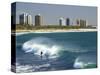Surfers, Alexandra Headland, Sunshine Coast, Queensland, Australia-David Wall-Stretched Canvas