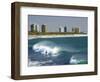 Surfers, Alexandra Headland, Sunshine Coast, Queensland, Australia-David Wall-Framed Photographic Print