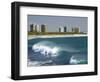 Surfers, Alexandra Headland, Sunshine Coast, Queensland, Australia-David Wall-Framed Photographic Print