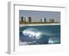 Surfers, Alexandra Headland, Sunshine Coast, Queensland, Australia-David Wall-Framed Photographic Print