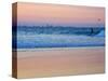 Surfers at Dusk, Gold Coast, Queensland, Australia-David Wall-Stretched Canvas