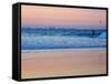 Surfers at Dusk, Gold Coast, Queensland, Australia-David Wall-Framed Stretched Canvas