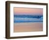 Surfers at Dusk, Gold Coast, Queensland, Australia-David Wall-Framed Photographic Print