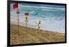 Surfers at Sunset Beach, Oahu, Hawaii, USA-Charles Crust-Framed Premium Photographic Print