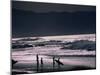 Surfers at Sunset, Ehukai, Oahu, Hawaii-Bill Romerhaus-Mounted Premium Photographic Print