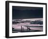 Surfers at Sunset, Ehukai, Oahu, Hawaii-Bill Romerhaus-Framed Photographic Print