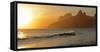Surfers at Sunset on Ipanema Beach, Rio De Janeiro, Brazil-null-Framed Stretched Canvas