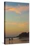 Surfers at Sunset on Playa Guiones Surf Beach-Rob Francis-Stretched Canvas