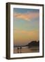 Surfers at Sunset on Playa Guiones Surf Beach-Rob Francis-Framed Photographic Print