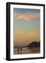 Surfers at Sunset on Playa Guiones Surf Beach-Rob Francis-Framed Photographic Print