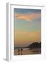 Surfers at Sunset on Playa Guiones Surf Beach-Rob Francis-Framed Photographic Print