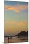 Surfers at Sunset on Playa Guiones Surf Beach-Rob Francis-Mounted Photographic Print
