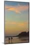 Surfers at Sunset on Playa Guiones Surf Beach-Rob Francis-Mounted Photographic Print