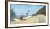 Surfers At The Point-Malcolm Sanders-Framed Giclee Print