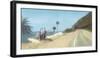 Surfers At The Point-Malcolm Sanders-Framed Giclee Print