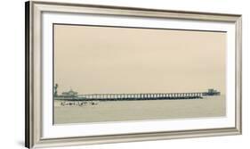 Surfers In Front Of Pier In Newport Beach-Lindsay Daniels-Framed Photographic Print