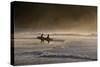 Surfers Make their Way to the Ocean Camburi Beach at Sunrise-Alex Saberi-Stretched Canvas