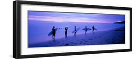 Surfers on Beach Costa Rica-null-Framed Photographic Print