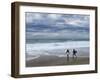 Surfers on Grande Plage Beach, Biarritz, Aquitaine, France-Nadia Isakova-Framed Photographic Print