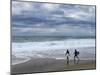 Surfers on Grande Plage Beach, Biarritz, Aquitaine, France-Nadia Isakova-Mounted Photographic Print