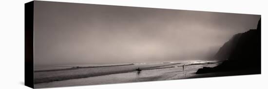 Surfers on the Beach, Point Reyes National Seashore, Marin County, California, USA-null-Stretched Canvas