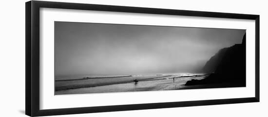 Surfers on the Beach, Point Reyes National Seashore, Marin County, California, USA-null-Framed Photographic Print