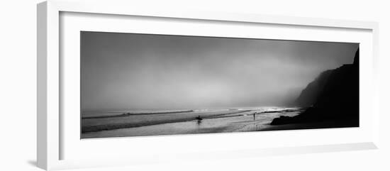 Surfers on the Beach, Point Reyes National Seashore, Marin County, California, USA-null-Framed Photographic Print