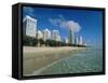 Surfers Paradise Beach, Gold Coast, Queensland, Australia-Robert Francis-Framed Stretched Canvas