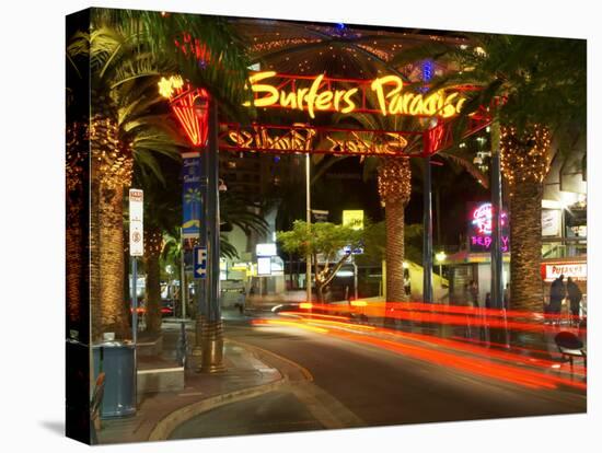 Surfers Paradise Sign, Gold Coast, Queensland, Australia-David Wall-Stretched Canvas