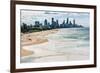 Surfers Paradise skyline, Gold Coast, Queensland, Australia-Mark A Johnson-Framed Photographic Print