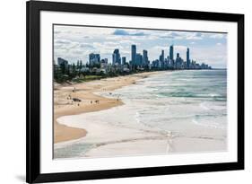 Surfers Paradise skyline, Gold Coast, Queensland, Australia-Mark A Johnson-Framed Photographic Print