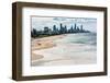 Surfers Paradise skyline, Gold Coast, Queensland, Australia-Mark A Johnson-Framed Photographic Print