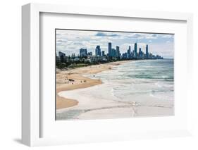 Surfers Paradise skyline, Gold Coast, Queensland, Australia-Mark A Johnson-Framed Photographic Print