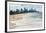 Surfers Paradise skyline, Gold Coast, Queensland, Australia-Mark A Johnson-Framed Photographic Print