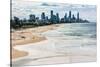 Surfers Paradise skyline, Gold Coast, Queensland, Australia-Mark A Johnson-Stretched Canvas
