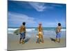 Surfers, Praia Do Amor, Pipa, Natal, Rio Grande Do Norte State, Brazil, South America-Sergio Pitamitz-Mounted Photographic Print