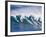 Surfers Ride a Wave at Waimea Beach on the North Shore of Oahu, Hawaii-null-Framed Photographic Print