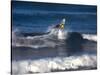 Surfers, St Clair Beach, Dunedin, New Zealand-David Wall-Stretched Canvas