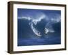 Surfers, Sunset Beach, Oahu, Hawaii-George Silk-Framed Photographic Print