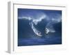 Surfers, Sunset Beach, Oahu, Hawaii-George Silk-Framed Photographic Print