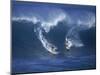 Surfers, Sunset Beach, Oahu, Hawaii-George Silk-Mounted Photographic Print