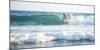 Surfers surfing on a beach, Nosara, Guanacaste Province, Pacific Coast, Costa Rica-Matthew Williams-Ellis-Mounted Photographic Print