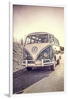 Surfers Vintage VW Bus-Edward M. Fielding-Framed Photographic Print