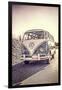 Surfers Vintage VW Bus-Edward M. Fielding-Framed Photographic Print