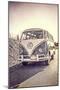 Surfers Vintage VW Bus-Edward M. Fielding-Mounted Photographic Print