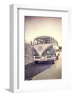 Surfers Vintage VW Bus-Edward M. Fielding-Framed Photographic Print