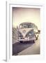 Surfers Vintage VW Bus-Edward M. Fielding-Framed Photographic Print