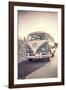 Surfers Vintage VW Bus-Edward M. Fielding-Framed Photographic Print