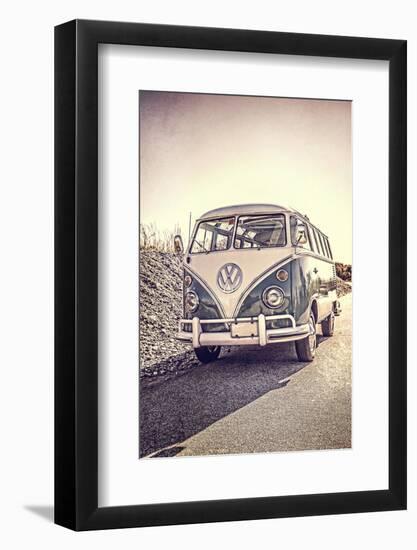 Surfers Vintage VW Bus-Edward M. Fielding-Framed Photographic Print