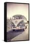 Surfers Vintage VW Bus-Edward M. Fielding-Framed Stretched Canvas